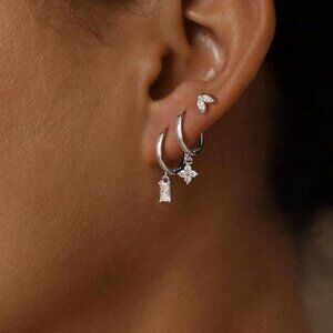 Sterling Silver Earrings for Women - Hypoallergenic Cartilage Earrings for